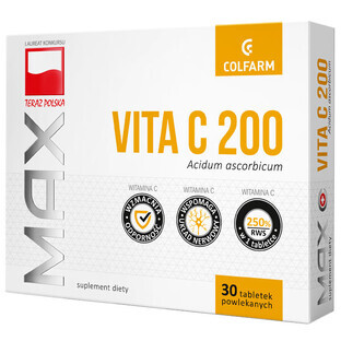 Vitaminum C200 Colfarm, 30 compresse
