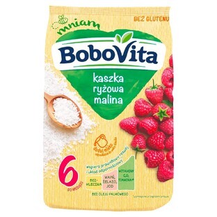 BoboVita Rice cereal, raspberry, milk-free, gluten-free, after 6 months, 180 g