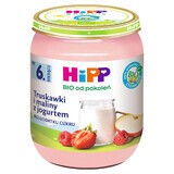HiPP Fruit and Yoghurt Bio, fraises et framboises au yaourt, après 6 mois, 160 g