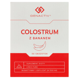 Genactiv Colostro con Banana, polvere, 1 g x 30 bustine