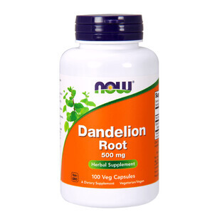 Now Foods, Radice di tarassaco 500 mg, tarassaco, 100 capsule