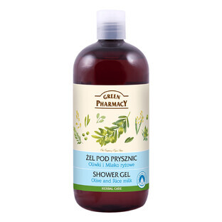 Green Pharmacy, gel douche aux olives et au lait de riz, 500 ml