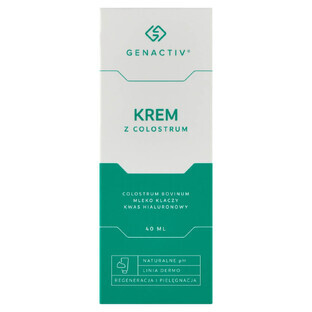Genactiv, colostrum cream for face and body, 40 ml