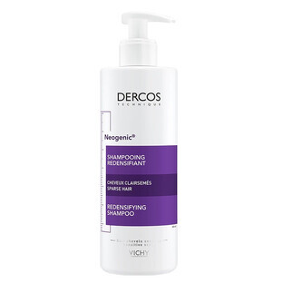 Vichy Dercos Neogenic, shampooing pour cheveux, restauration de la densité, 400 ml