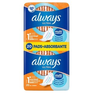 Always Ultra, maandverband met vleugels, Normal Plus, 20 stuks