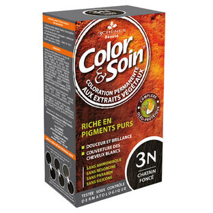 Color&amp;Soin, hair dye, 3N, dark chestnut, 135 ml