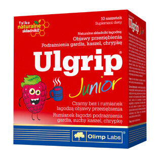 Olimp Ulgrip Junior, raspberry flavor, 10 sachets