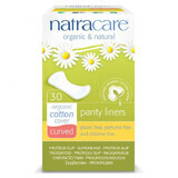 NATRACARE sanitary pads, organic, curved, rounded shape, 30 pieces