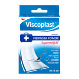Viscoplast Prestopor, cutting plaster, supersoft, white, 1 m x 6 cm, 1 pc
