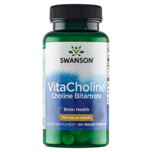 Swanson VitaCholine, colina, 60 capsule vegetali