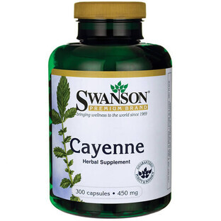 Swanson Cayenne, pepe di Caienna 450 mg, 300 capsule