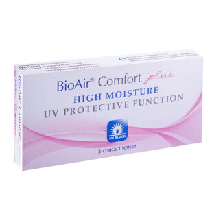 BioAir Comfort Plus, contact lenses, 30 days, -1.75, 3 pcs.