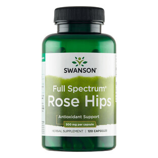 Swanson Full Spectrum Rose Hips, wild rose, 120 capsules