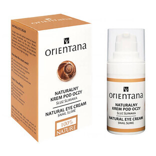 Orientana, crème naturelle pour les yeux au mucus d'escargot, 15 ml