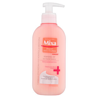 Mixa, gel cremos de curățare facială, piele roșie, 200 ml