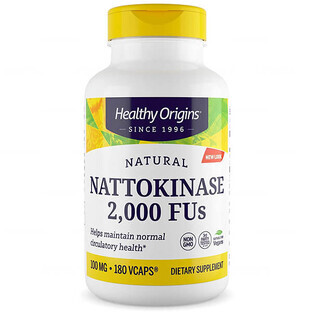 Healthy Origins, Nattokinase 2000, 180 Kapseln