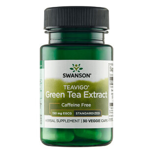 Swanson Teavigo, estratto di tè verde, 30 capsule vegane