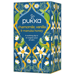 Pukka, chamomile tea, vanilla, Manuka honey, 20 sachets
