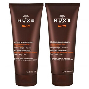 Set Nuxe Men, gel de ducha multifunción, 2 x 200 ml