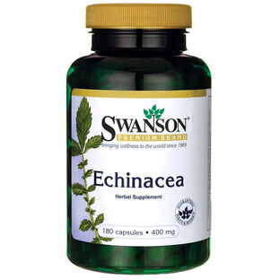 Swanson Echinacea 400 mg, purple quince, 180 capsules