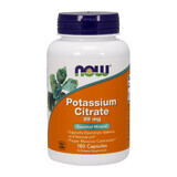 Now Foods, Citrat de potasiu, 180 capsule