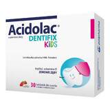 Acidolac Dentifix Kids, strawberry-flavored lozenges, after 3 years of age, 30 tablets