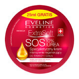 Eveline Cosmetics Extra Soft SOS, specialized intensive regenerating cream, for face and body, 10% urea, 200 ml