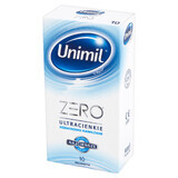 Unimil Zero, extra vochtige condooms, ultradun, 10 stuks