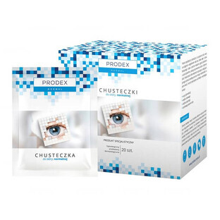 Prodex Normal, facial cleansing wipes, 20 pieces