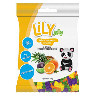 Lily Jelly Gelei met vitamineset, tropische vruchtensmaak, 80 g