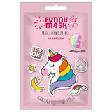 Marion Funny Mask, moisturizing face mask on fabric, Unicorn, 1 pc