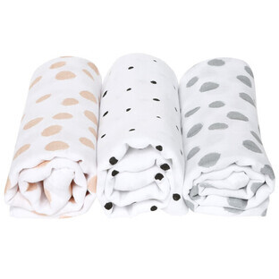 Motherhood Muslin Diapers 70cm x 80cm Pink Dots 3pc