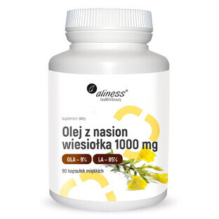 Aliness Nachtkerzensamenöl 1000 mg, 90 Weichkapseln