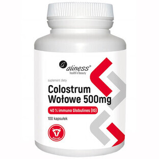 Aliness Beef Colostrum 500 mg GI 40%, 100 gélules