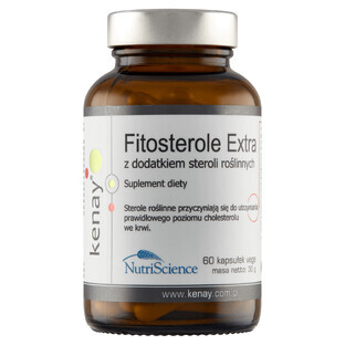 Kenay Fytosterolen Extra, 60 plantaardige capsules