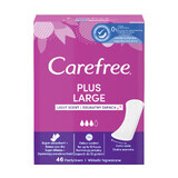 Carefree sanitary pads, large plus, light flavor, 46 pcs