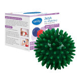 Health, rehabilitation and massage hedgehog 2in1, 7 cm, green