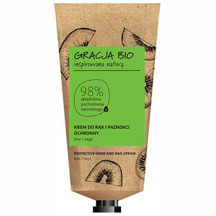 Gracja Bio, crema protectora de manos y uñas, kiwi, 50 ml
