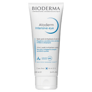 Bioderma Atoderm Intensive Eye, 3 in 1 care for irritated eyelid skin, 100 ml