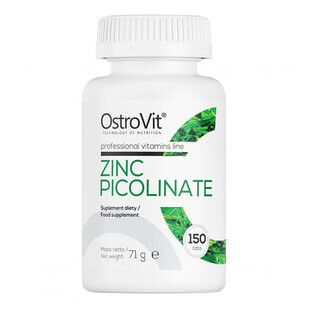 OstroVit Picolinato de zinc, zinc 15 mg, 150 tabletas