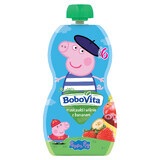 BoboVita Peppa Pig Peppa Pig Mousse in a tube Strawberry and cherry with banana, after 6 months, 100 g