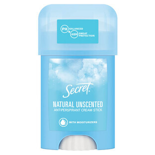 Secret Naturel ongeparfumeerd, crèmige stick antitranspirant voor vrouwen, 40 ml