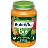 BoboVita Bio Dinner, beef in tomatoes with pumpkin and star pasta, after 8 months, 190 g