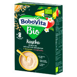 BoboVita Bio Wholemeal multigrain porridge with banana and strawberries, no milk, no added sugar, after 8 months, 200 g BoboVita Bio Wholemeal multigrain porridge with banana and strawberries, no milk, no added sugar, after 8 months, 200 g