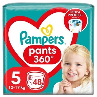 Pampers Pants, scutece, Junior, mărimea 5, 12-17 kg, 48 buc