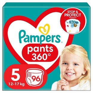 Pampers Pants, scutece, mărimea 5, 12-17 kg, 96 buc