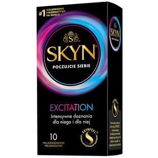 Unimil Skyn Excitation, latex-free condoms, 10 pieces