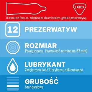 Durex Feel Thin XL, extra große, dünne Kondome, 12 Stück