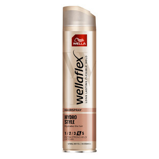 Wellaflex Hydro Style, laca para el cabello, fuerza 4, 250 ml