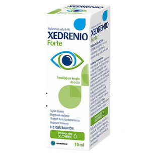 Xedrenio Forte, moisturizing eye drops, without preservatives, 10 ml